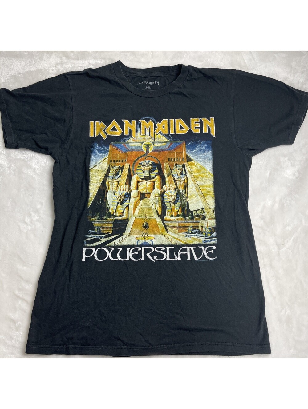 Iron Maiden Powerslave World Slavery Tour Official Tee T-Shirt Mens Unisex Med
